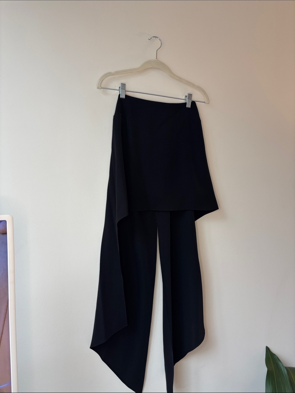 Sachin + Babi Black Draped Asymmetrical Top